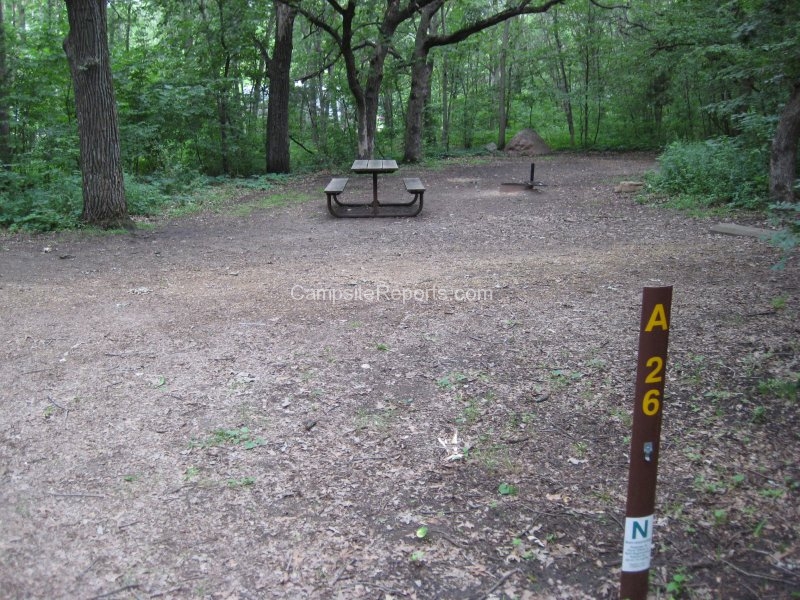 Minneopa State Park Map Photo Of Campsite A26 In Campground Area Red Fox - A At Minneopa State Park,  Minnesota, United