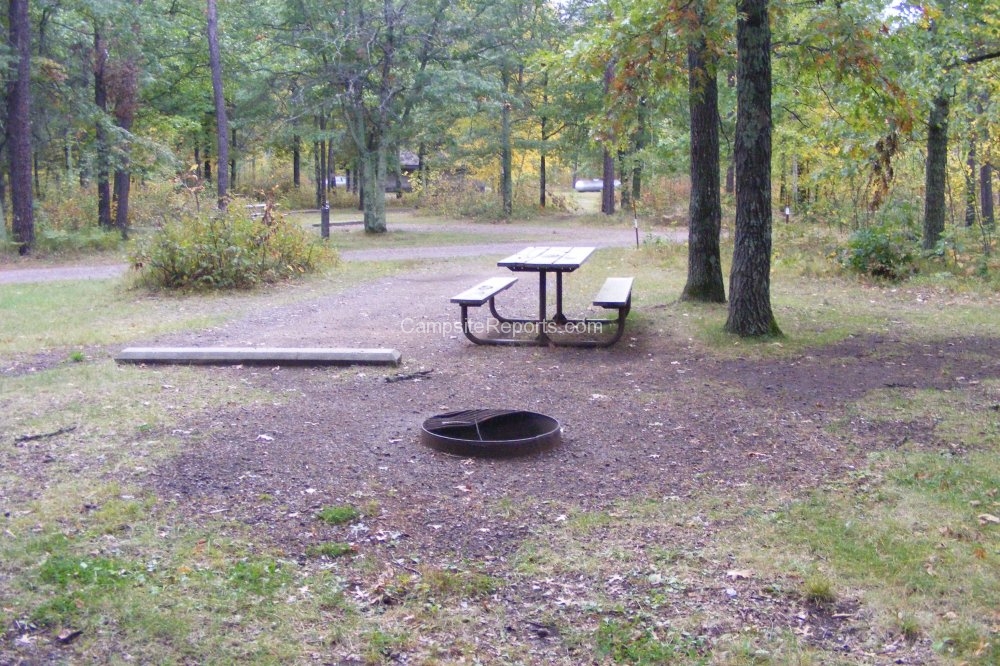 Campsite 133 in Old Logging Trail Campground Area at St. Croix State ...